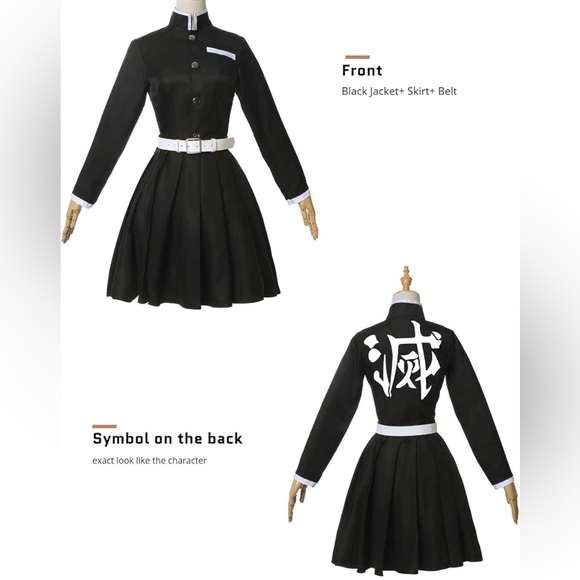 Kids DEMON SLAYER Kanao Tsuyuri Swordswoman Costume Anime Sz 110 US 4T 4/5 NWT - Picture 14 of 16